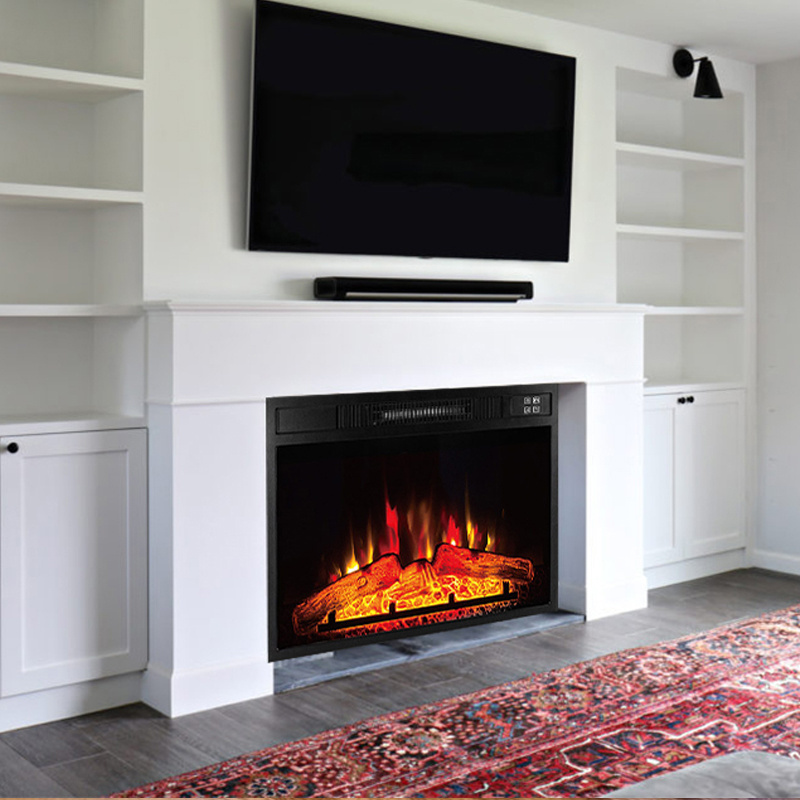 Modern Virtual flame Indoor Mirrored Fireplace Electric Heater