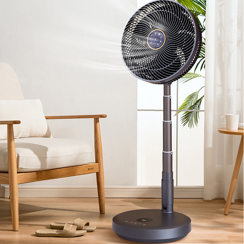 Retractable ing Circulating Domestic Rechargeable Foldable Floor Standing Fans 20 Inches