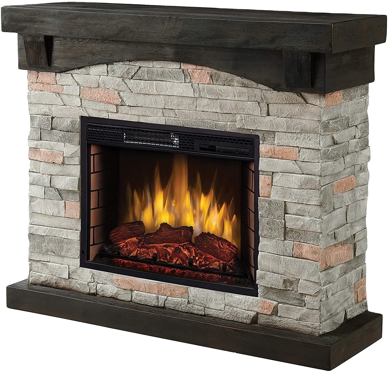 Modern Virtual flame Indoor Mirrored Fireplace Electric Heater