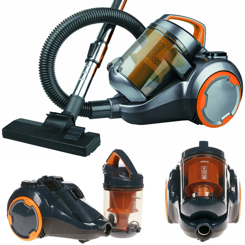 Powerful Suction Vaccum Bagless Canister Vacuum Cleaner for Carpets and Hard Floors