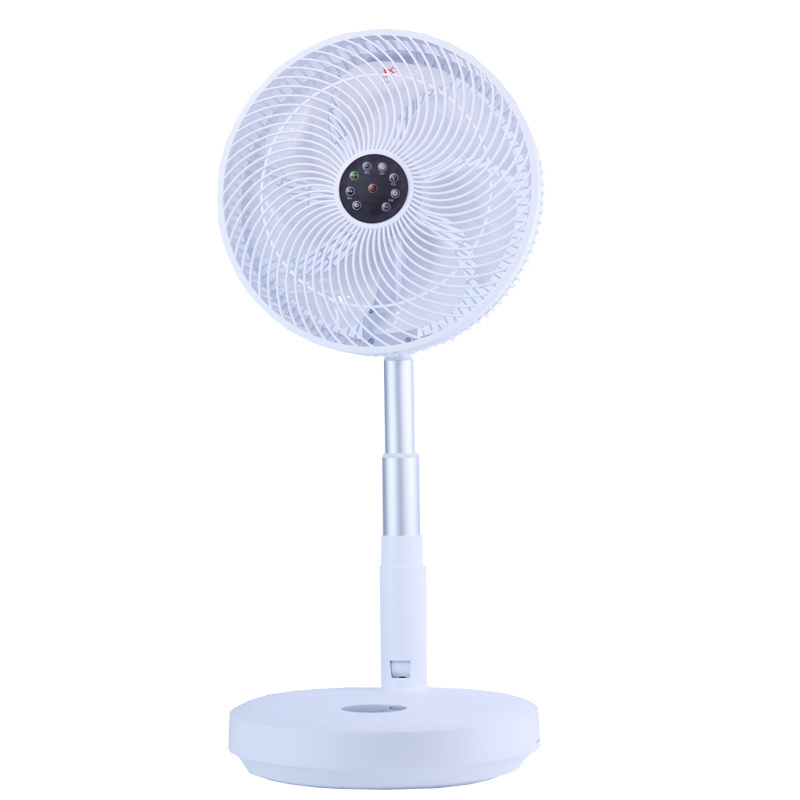 Retractable ing Circulating Domestic Rechargeable Foldable Floor Standing Fans 20 Inches