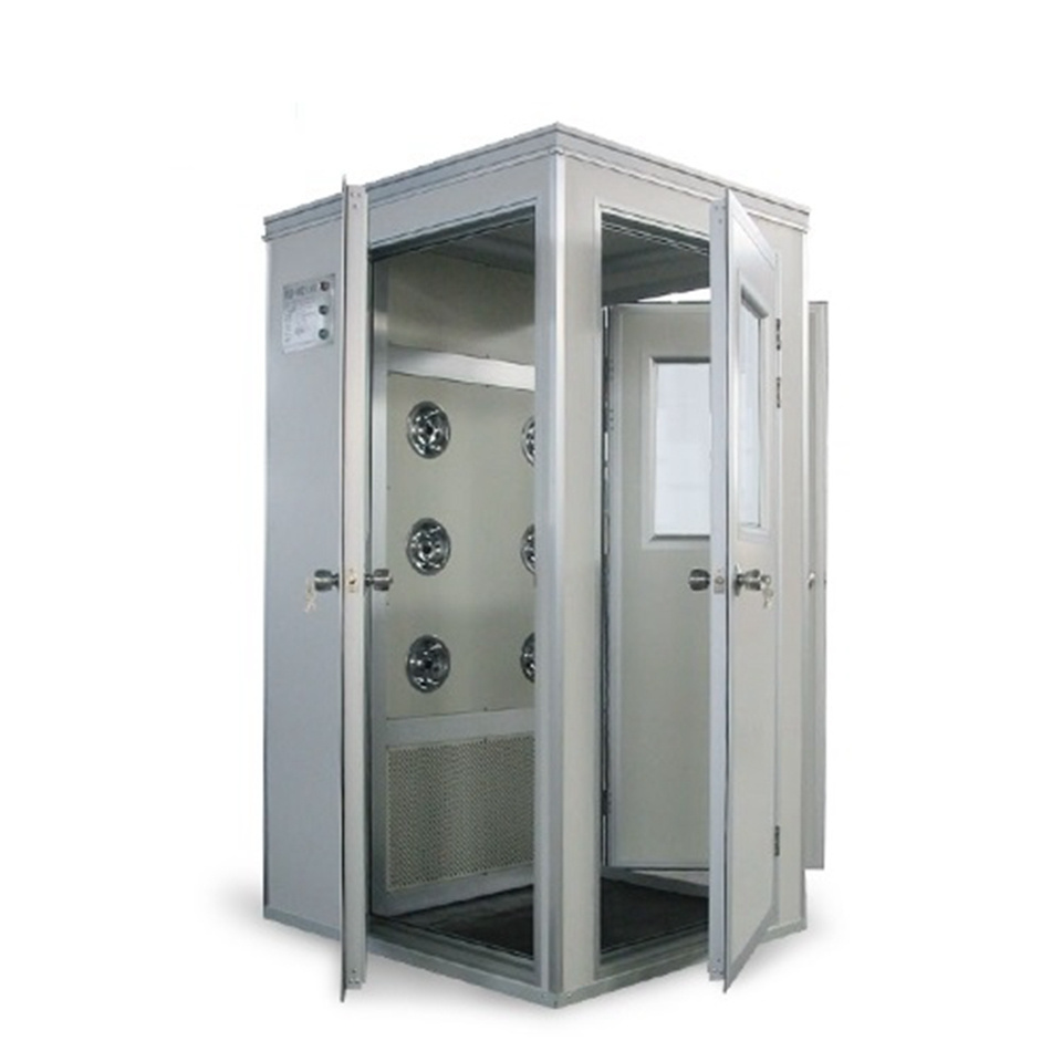 ISO9001 Semiconductor portable elektric self assembly modular automatic bowing clena room air shower with nozzles disinfection