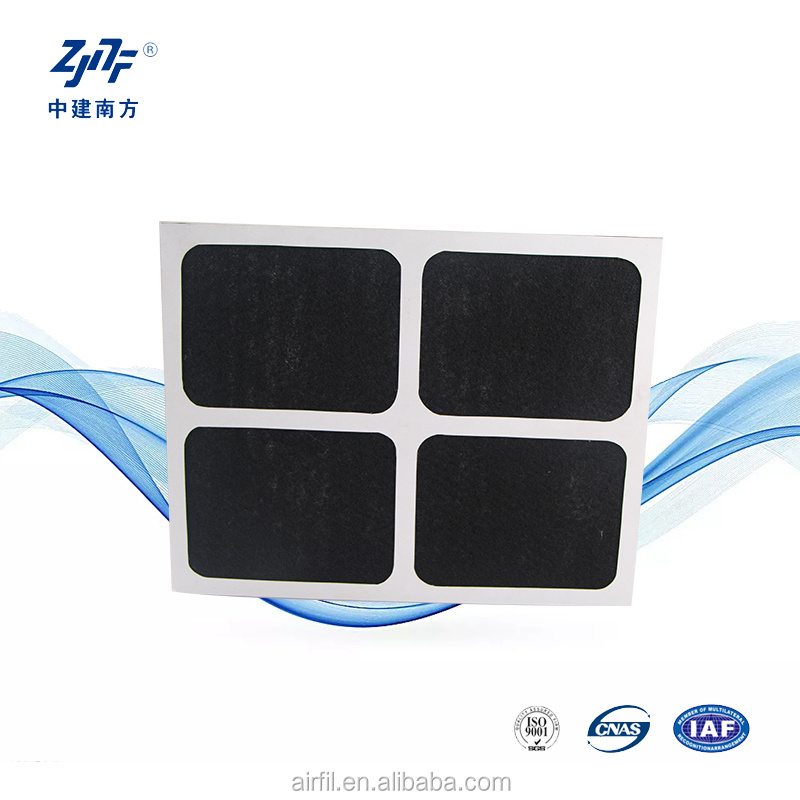 Pre filter activated carbon filter Commercial HVAC MERV-A12 mini pleat filter with gasket