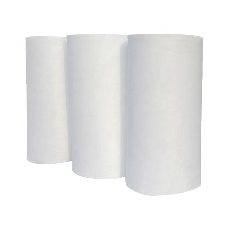 0.3um Micron H13 H14 HEPA F5 Paint Booth Filter Roll Full Adhesive EU5 Merv 9 Ceiling Filter cotton Air Filter Material