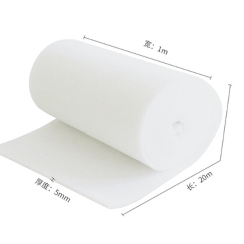 0.3um Micron H13 H14 HEPA F5 Paint Booth Filter Roll Full Adhesive EU5 Merv 9 Ceiling Filter cotton Air Filter Material