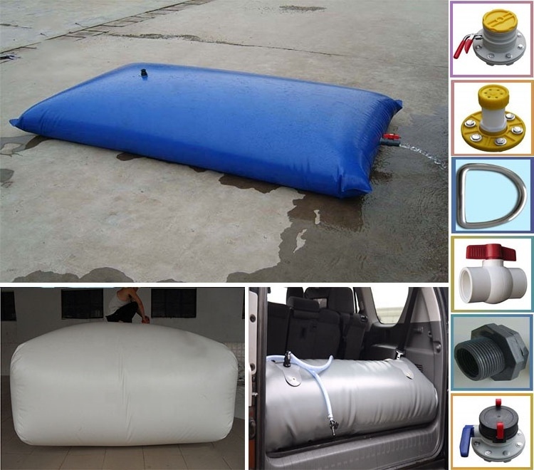 rainwater tank Hot Selling 200000 Liter Portable Inflatable Grey Tarpaulin Flexible Water Storage Pillow Tank for Industry