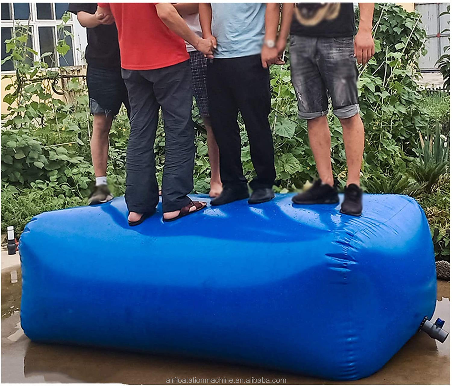 rainwater tank Hot Selling 200000 Liter Portable Inflatable Grey Tarpaulin Flexible Water Storage Pillow Tank for Industry