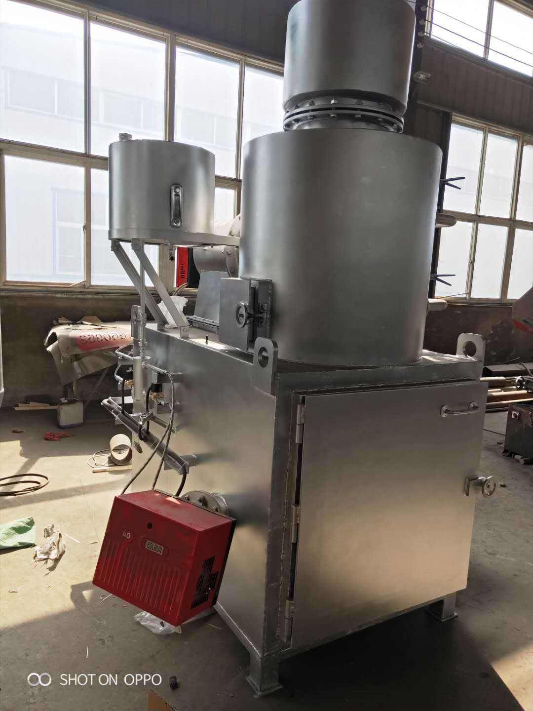 Medical waste incinerator with a complete flue gas filtration system Medical waste incinerator pet crematorium animal cremation