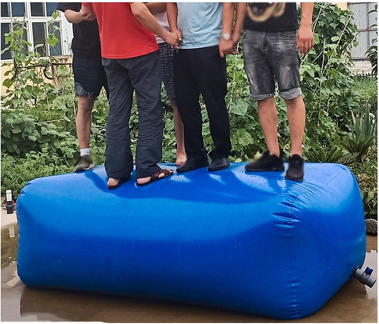 rainwater tank Hot Selling 200000 Liter Portable Inflatable Grey Tarpaulin Flexible Water Storage Pillow Tank for Industry