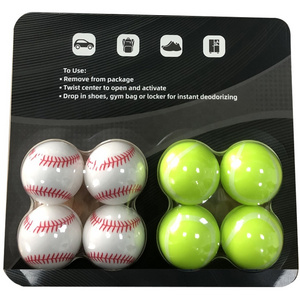 Best selling shoe freshener sneaker balls/shoe deodorzing balls for gym bags&locker deodorizer