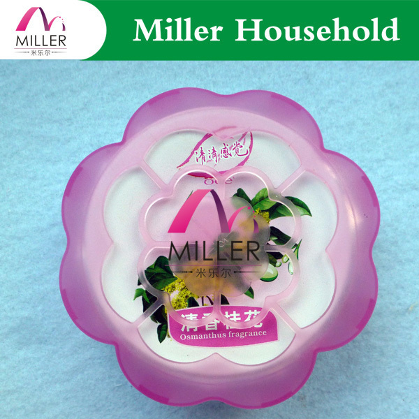 factory direct sale car gel air freshener in custom design for toilet/car decoration