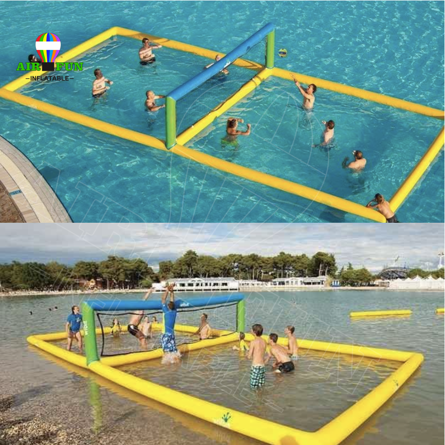 Rental Commercial Inflatable Volleyball Court High Quality PVC Inflatable Volleyball Pool Inflatable Water Volleyball court