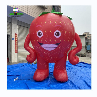 Airfun large inflatable promotional strawberry model/ inflatable strawberry balloon/ inflatable fruit model