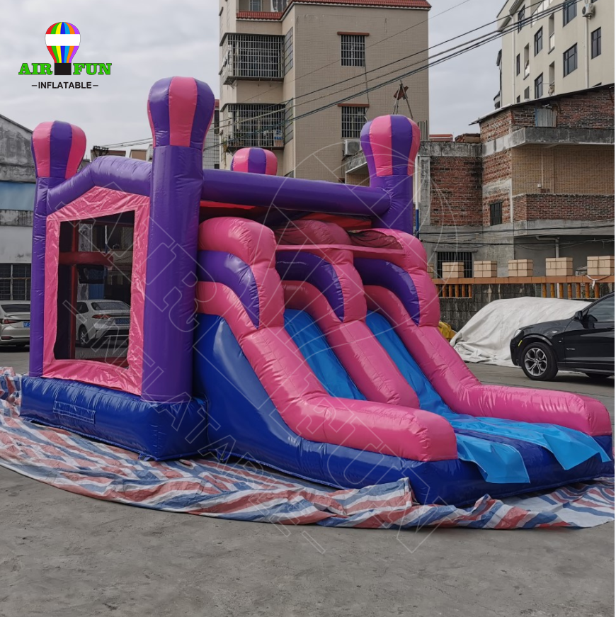 Airfun  Commercial kids playground obstacle toboggan gonflable bouncy water slide combo bounce house inflatable bouncer jumping