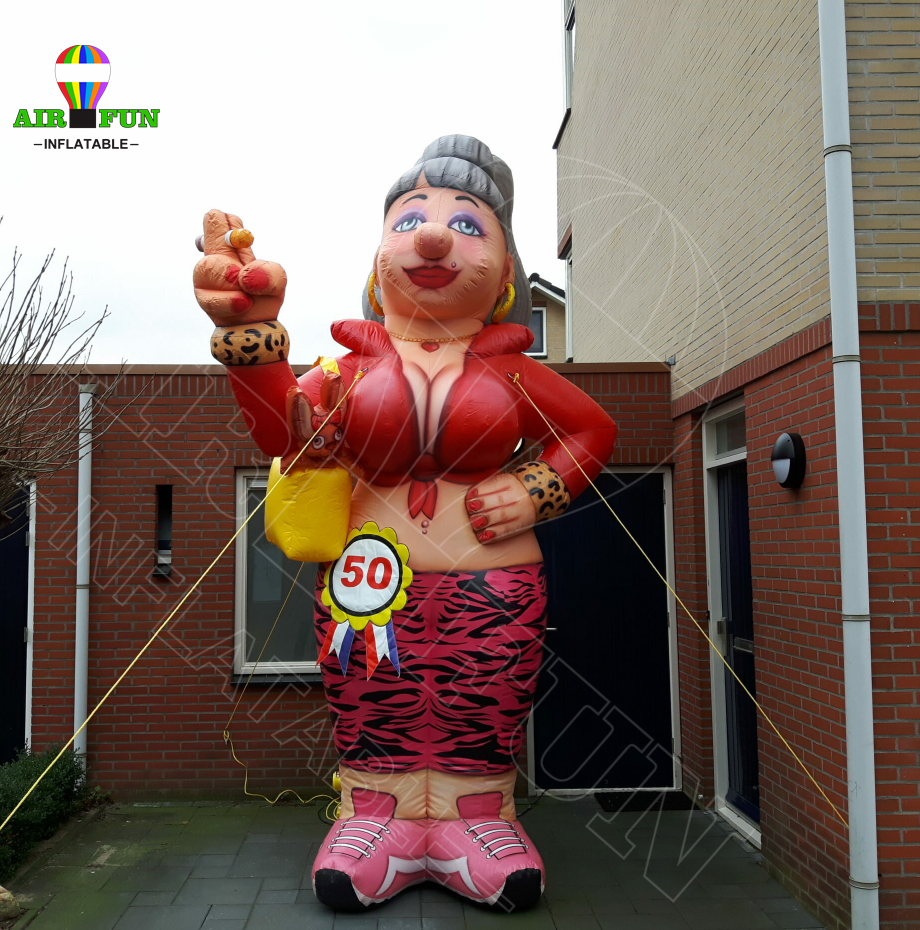 Fashion Woman Cartoon Holland Inflatable Sarah Doll with SALE Bag