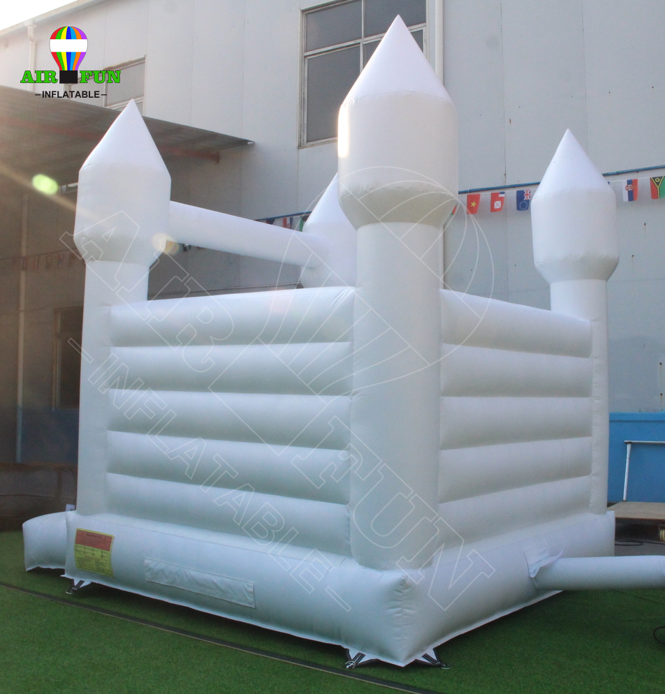 Airfun Commercial Party Small White Modern Bounce House 13x13 Jumping Castle Jumper White Bouncy Castle For Wedding