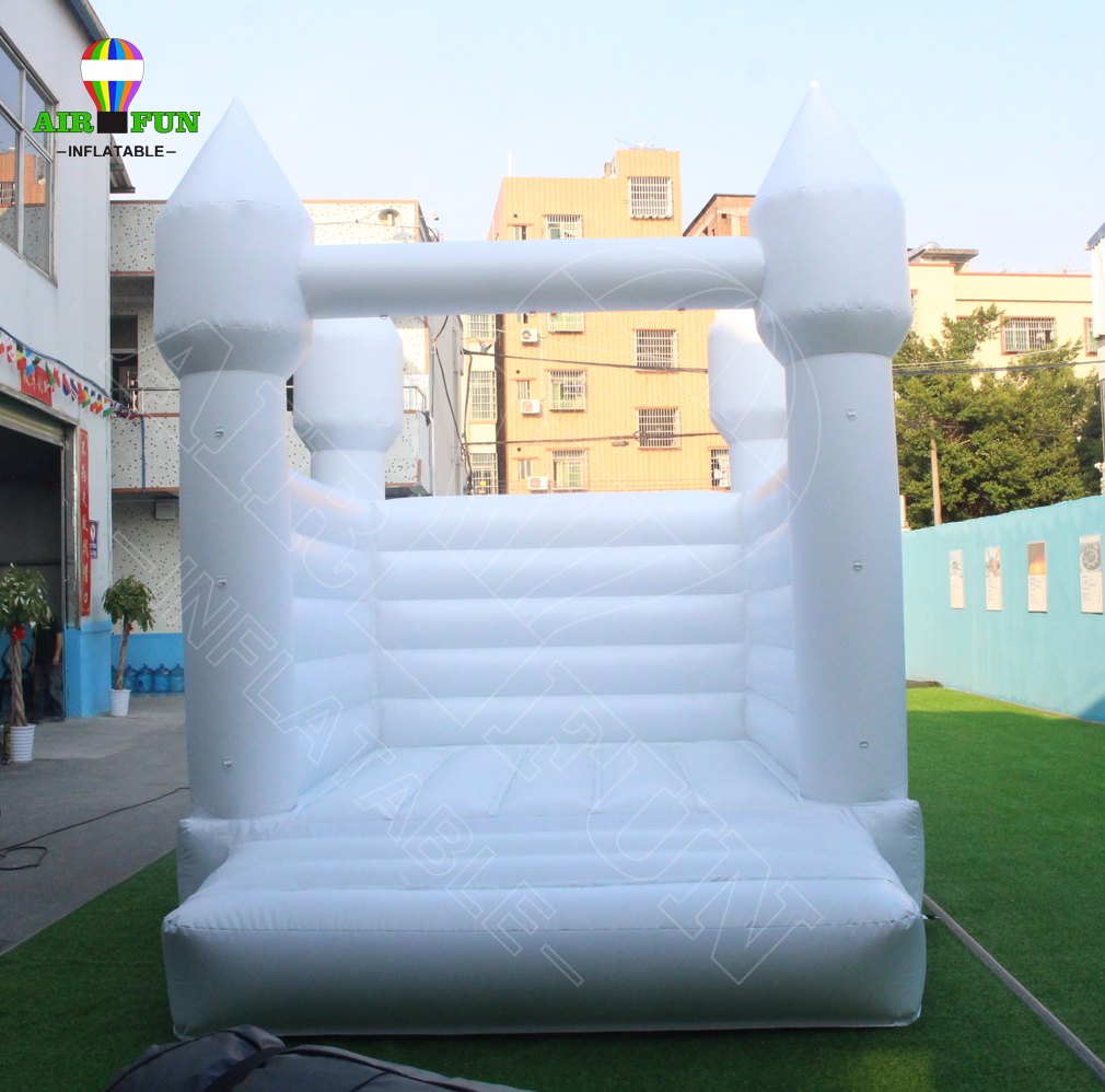 Airfun Commercial Party Small White Modern Bounce House 13x13 Jumping Castle Jumper White Bouncy Castle For Wedding