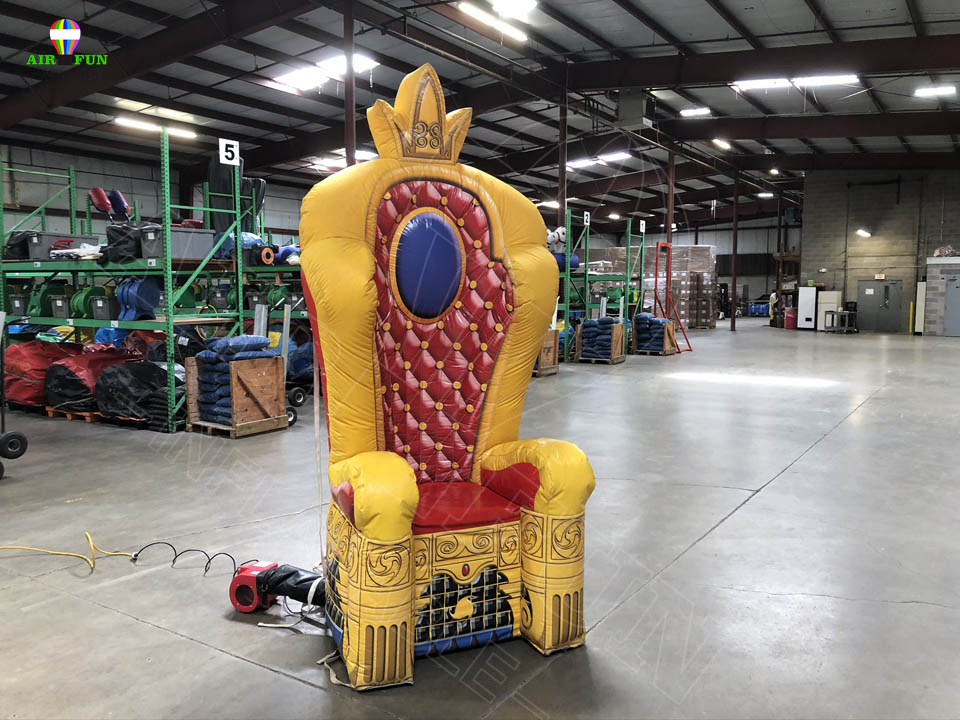 AIRFUN  king throne inflatable chair for kids birthday party