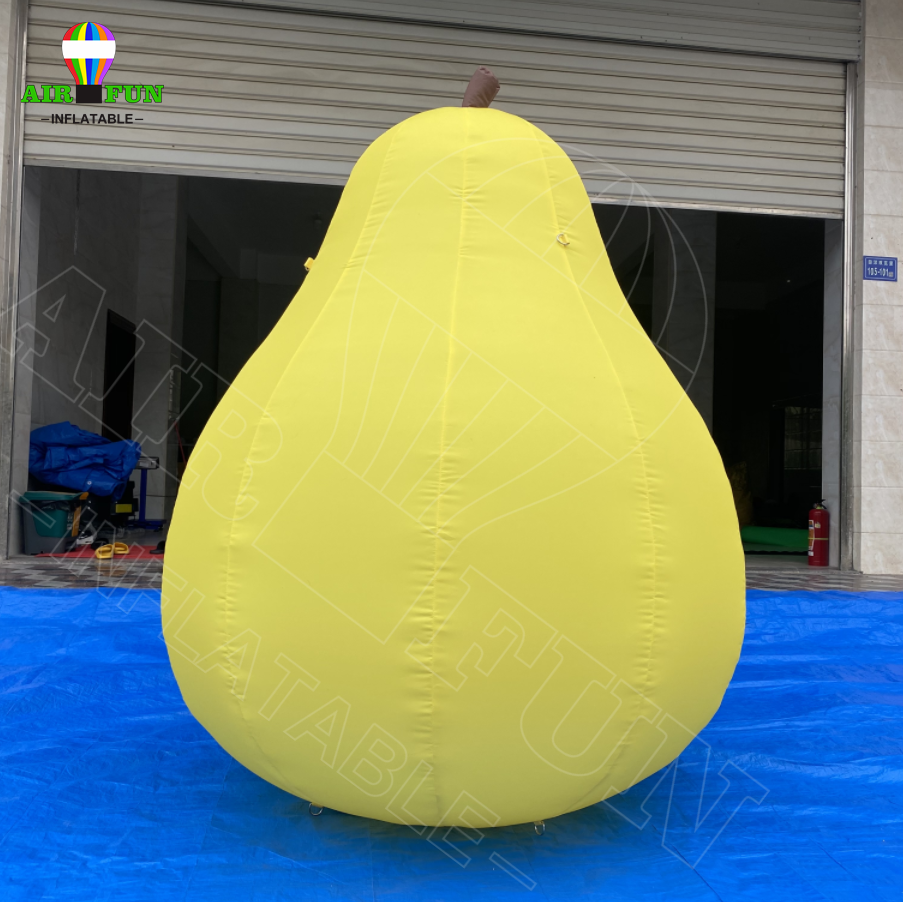 Airfun Customized large inflatable fruit pear watermelon peach mango pineapple strawberry cold air  balloon