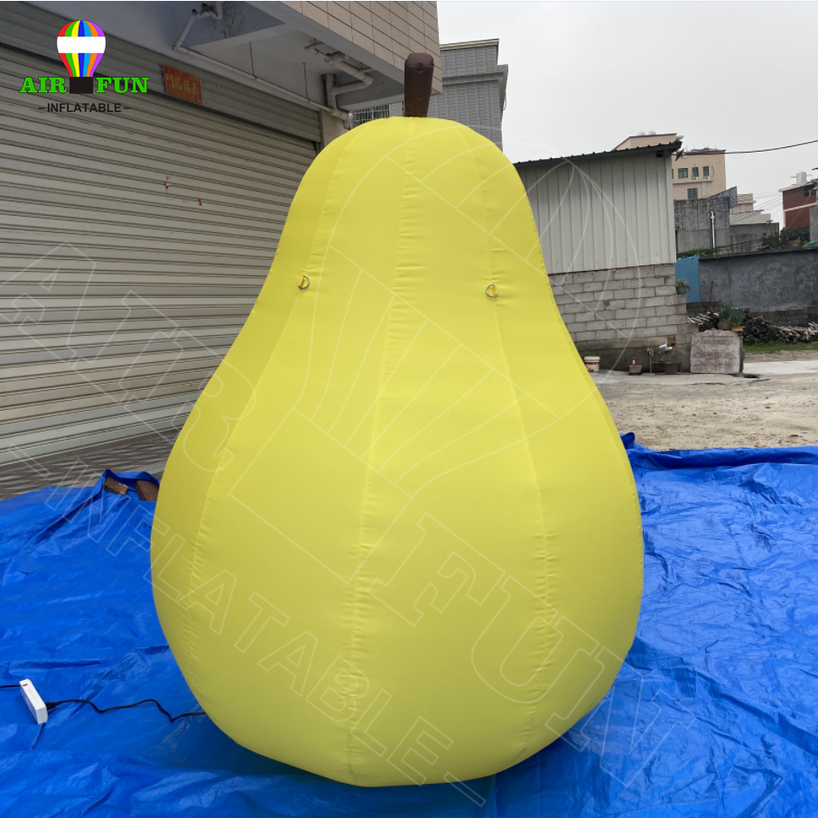 Airfun Huge giant large big high quality cheap inflatable pear apple orange peach fruit vegetable balloon model for decoration