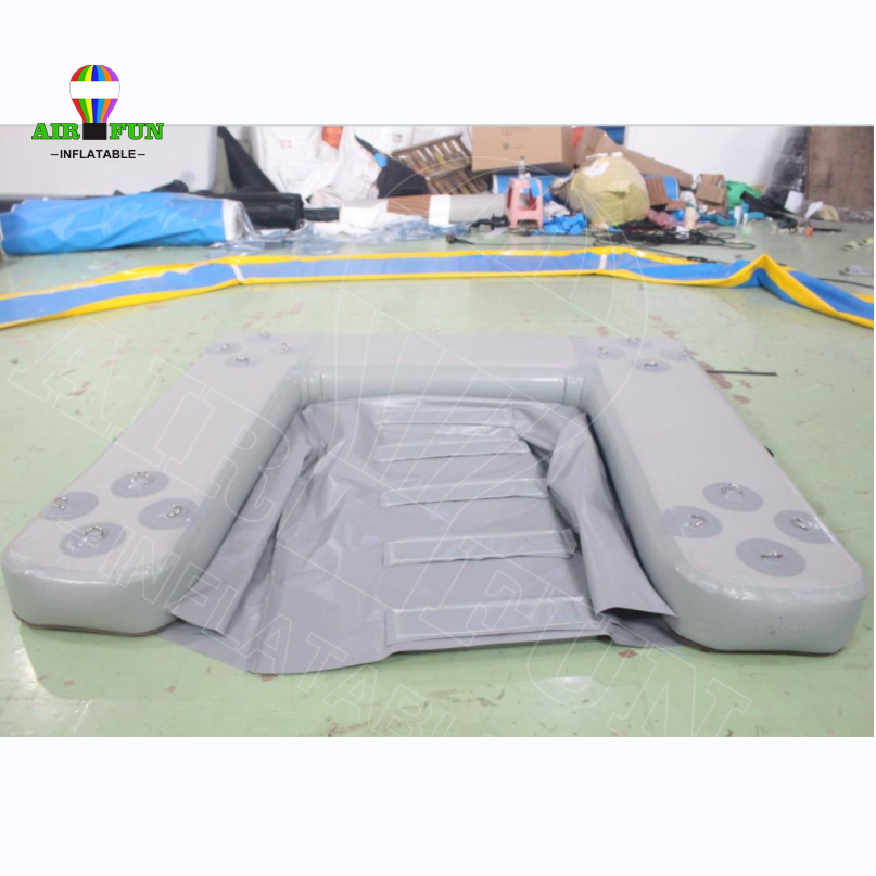 Airfun dropstitch PVC inflatable boat docks water leisure floating lift jet ski dock platform for boat