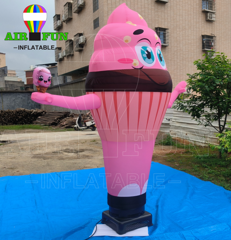 AIRFUN customizable factory outlet chicken air dancer ice cream cone air dancer inflatable air dancer with blower