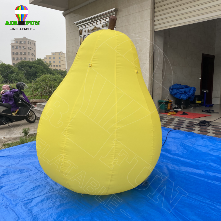 Airfun Customized large inflatable fruit pear watermelon peach mango pineapple strawberry cold air  balloon