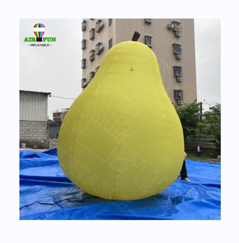 Airfun Huge giant large big high quality cheap inflatable pear apple orange peach fruit vegetable balloon model for decoration