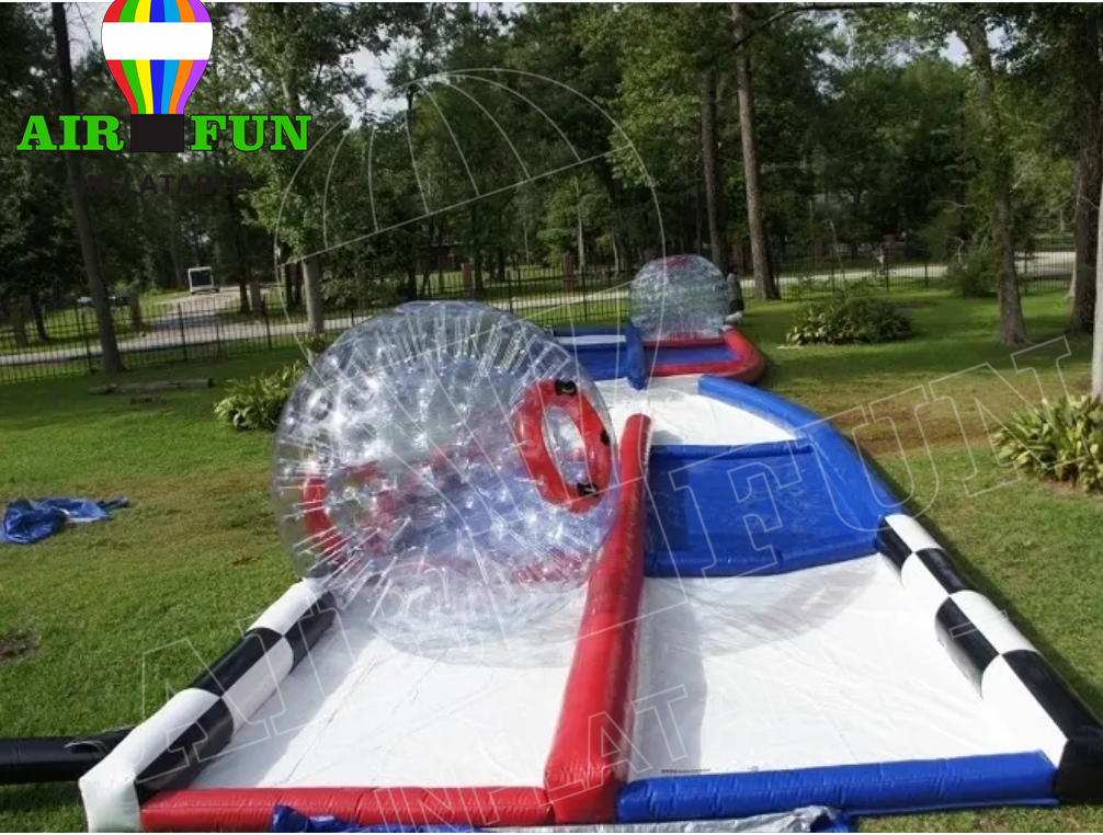 Airfun Custom Manufacturer Supply Kids Race Track For Go Karts High Quality Inflatable Fence Go Kart Track