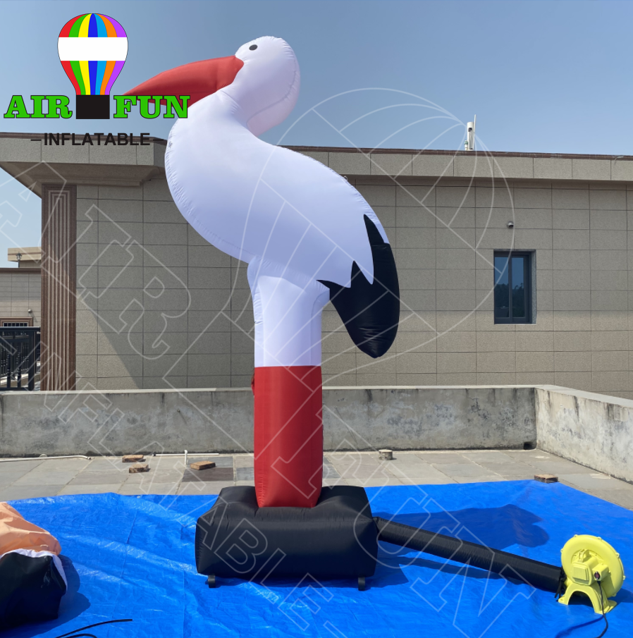 AIRFUN WHITE inflatable parrot/inflatable bird model/ giant inflatable animal for advertising