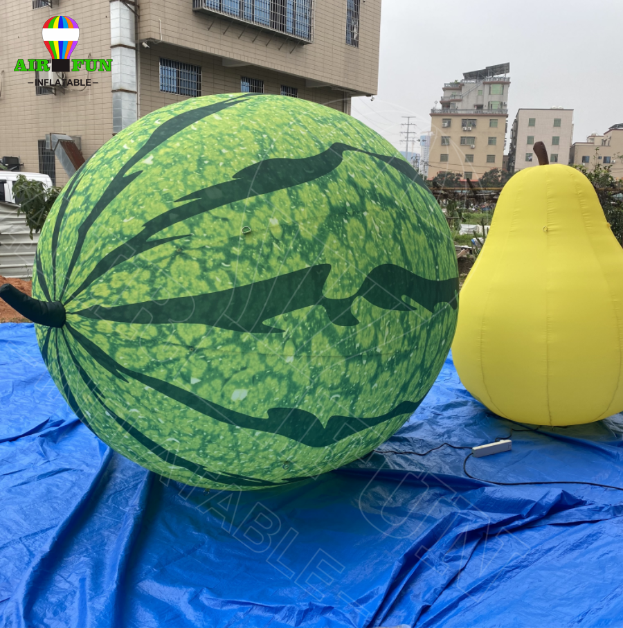 Airfun Giant inflatable mango/watermelon fruit balloon with custom logo