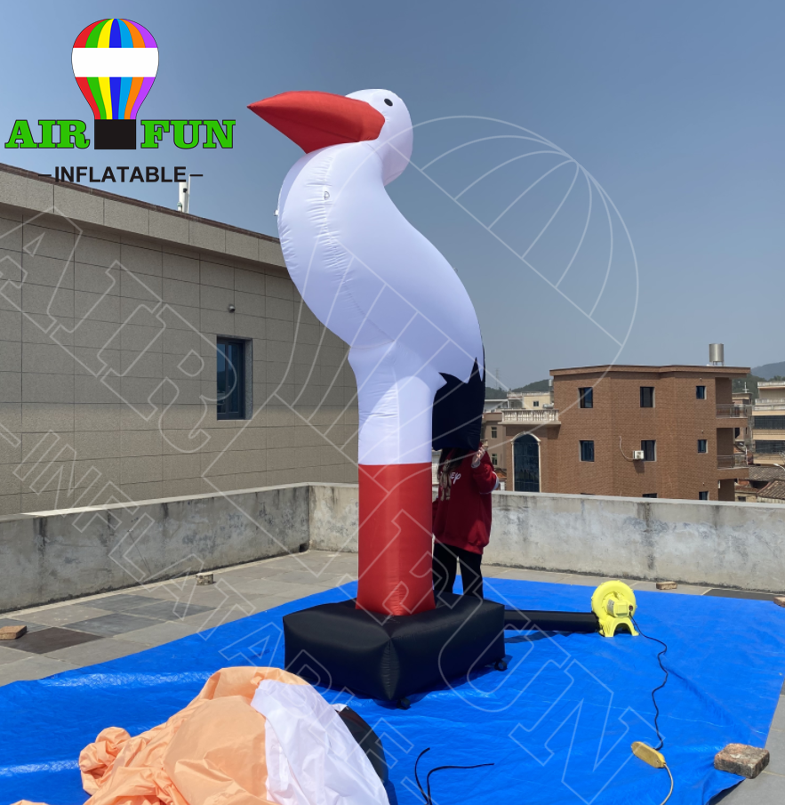 AIRFUN WHITE inflatable parrot/inflatable bird model/ giant inflatable animal for advertising