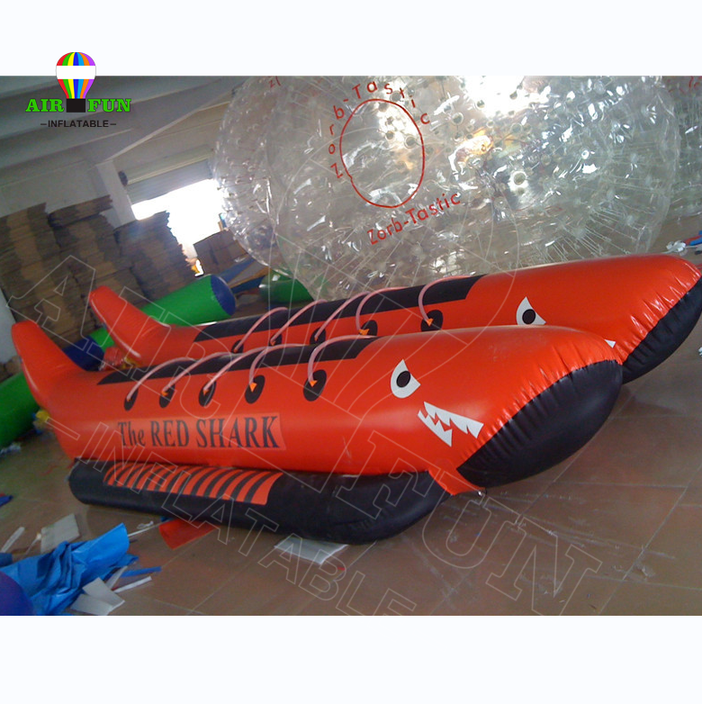 Airfun Hot sale inflatable banana boat, toy towable banana boat for water sport game, water park toys dragon boat best price