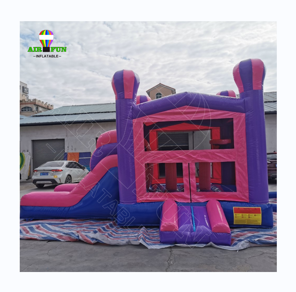 Airfun  Commercial kids playground obstacle toboggan gonflable bouncy water slide combo bounce house inflatable bouncer jumping