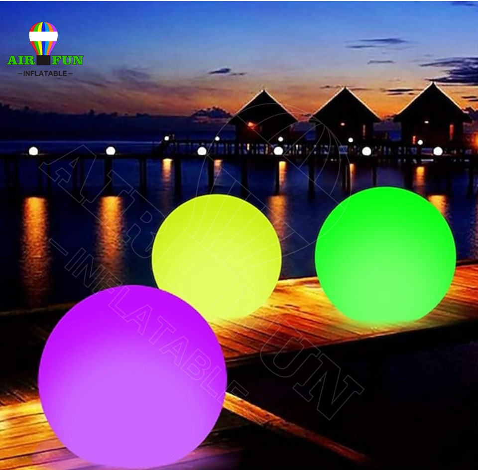 AIRFUN LED lighting PVC inflatable planet balloons for party decoration