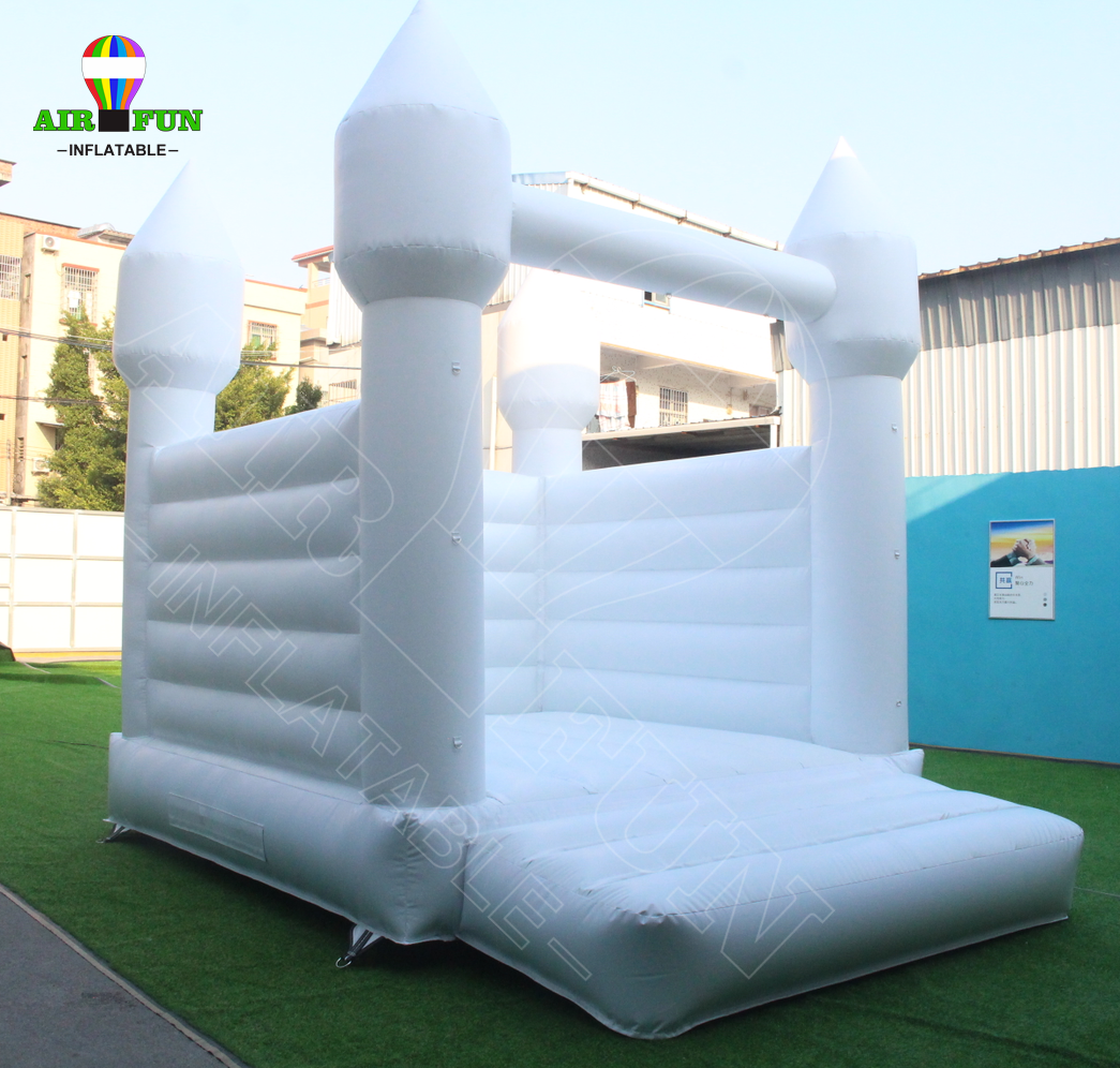 Airfun Commercial Party Small White Modern Bounce House 13x13 Jumping Castle Jumper White Bouncy Castle For Wedding