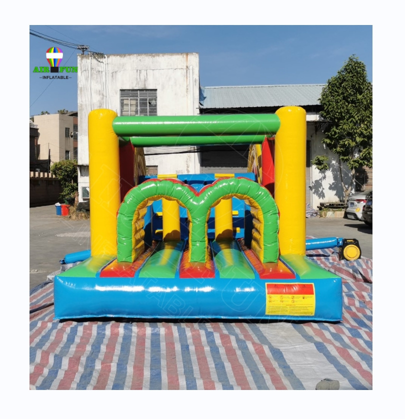 Airfun China commercial playground bouncer combo slide inflatable jumping house inflatables combo obstacle course for kids