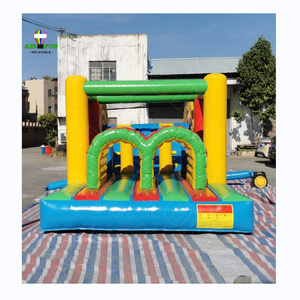 Airfun China commercial playground bouncer combo slide inflatable jumping house inflatables combo obstacle course for kids