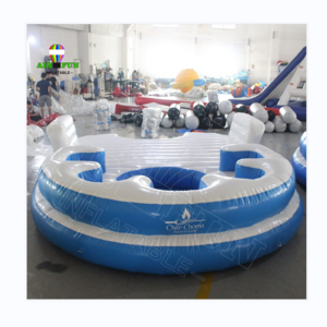 Airfun Manufacture inflatable water floating sofa toys ,Inflatable Water Floating Island Lounge inflatable motorized water toy