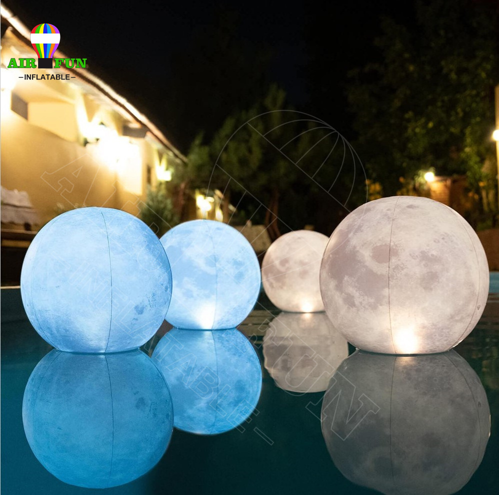 AIRFUN LED lighting PVC inflatable planet balloons for party decoration