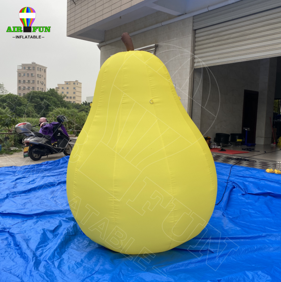 Airfun Huge giant large big high quality cheap inflatable pear apple orange peach fruit vegetable balloon model for decoration