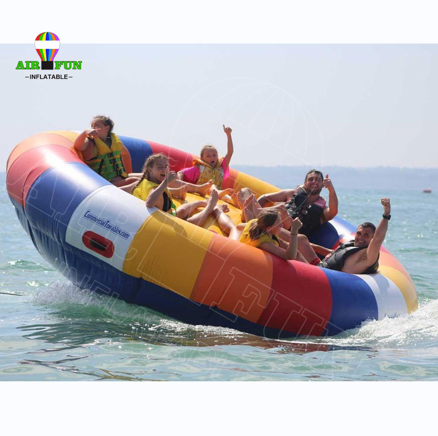 Airfun Inflatable Spinning UFO Towable Tube For Water Entertainment Inflatable Water Rotating Disco Boat