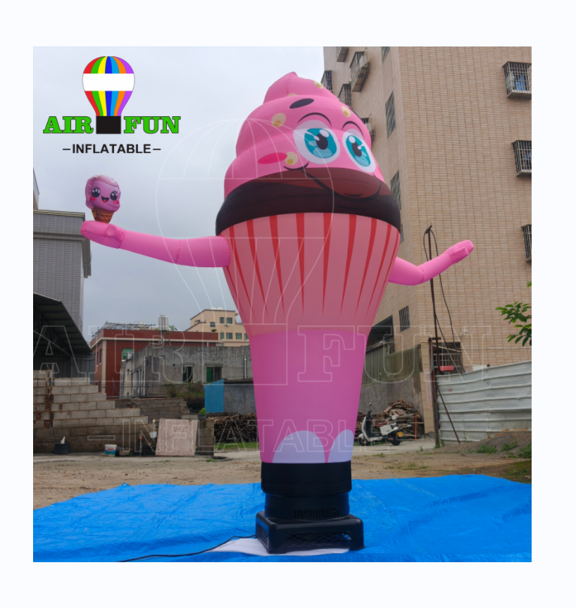 AIRFUN customizable factory outlet chicken air dancer ice cream cone air dancer inflatable air dancer with blower