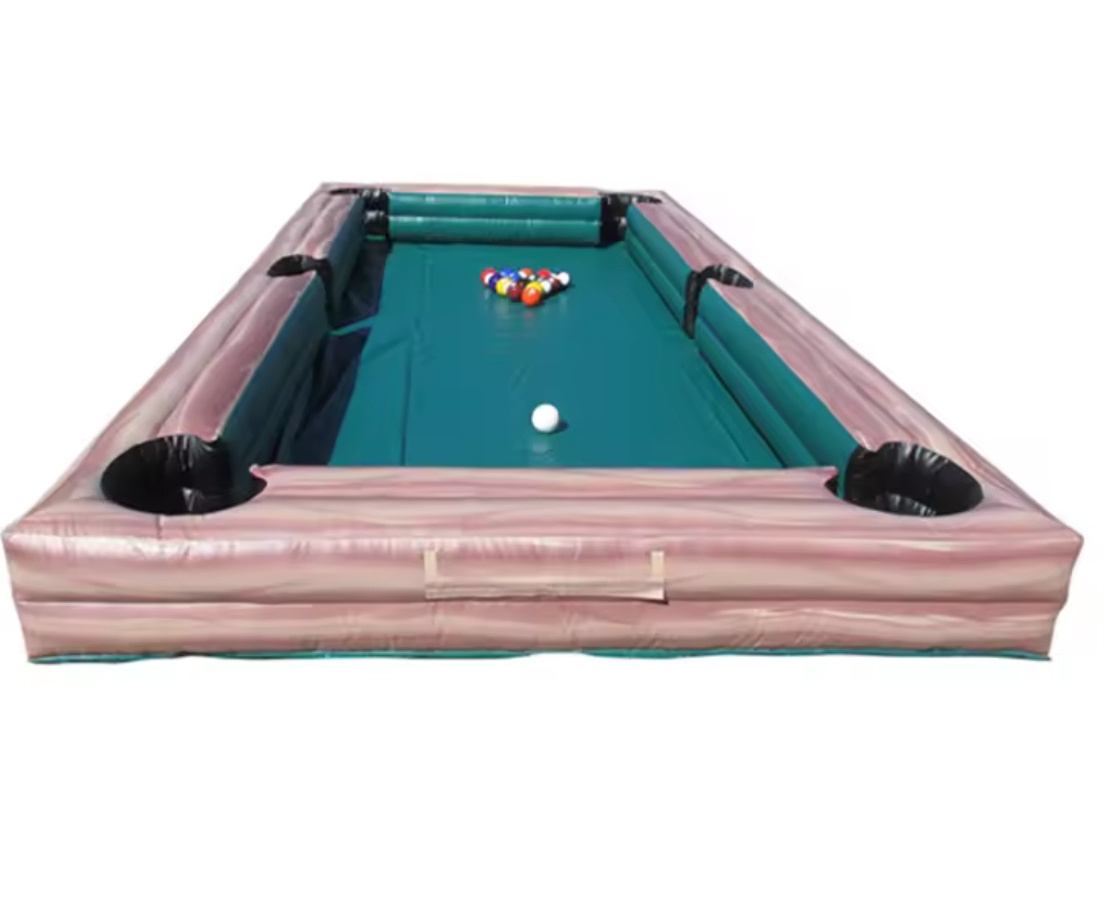 AIRFUN Customized PVC Inflatable Billiards Soccer Field Indoor Arena with 16 Footballs for Outdoor Activities or or Party