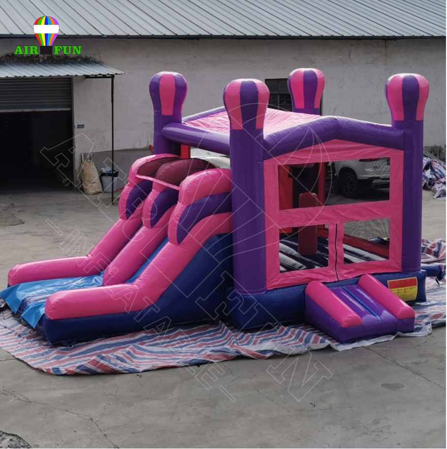 Airfun  Commercial kids playground obstacle toboggan gonflable bouncy water slide combo bounce house inflatable bouncer jumping