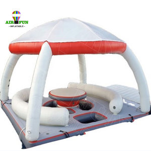 Airfun Manufacture inflatable water floating sofa toys ,Inflatable Water Floating Island Lounge for 2-10 people