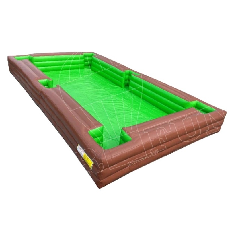 AIRFUN Customized PVC Inflatable Billiards Soccer Field Indoor Arena with 16 Footballs for Outdoor Activities or or Party