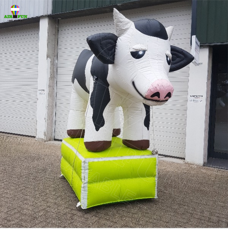 Airfun  3m giant cow decorative inflatable cow promotional custom advertising inflatable cow