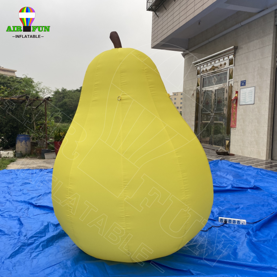 Airfun Huge giant large big high quality cheap inflatable pear apple orange peach fruit vegetable balloon model for decoration