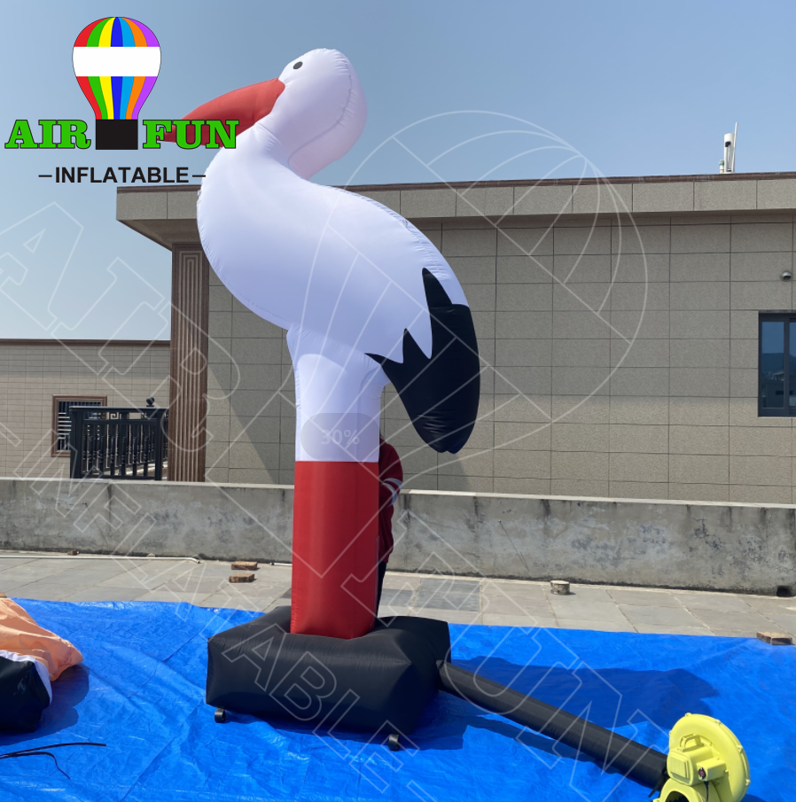 AIRFUN WHITE inflatable parrot/inflatable bird model/ giant inflatable animal for advertising